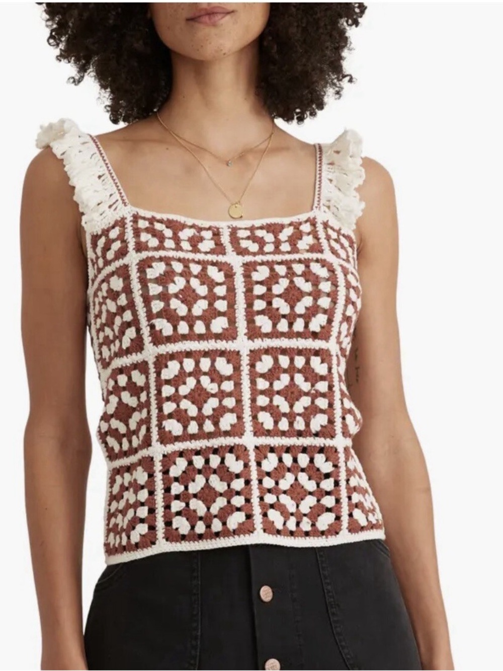 NWT Marine Layer Cora Crochet Tank